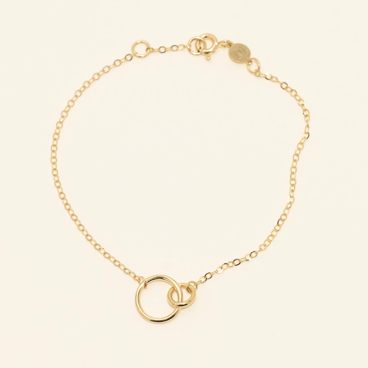 Interlocking Circle Bracelet in 14kt Yellow Gold