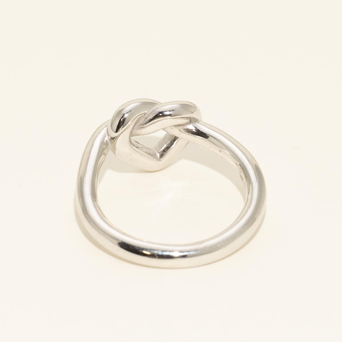 Heart Knot Ring in Sterling Silver