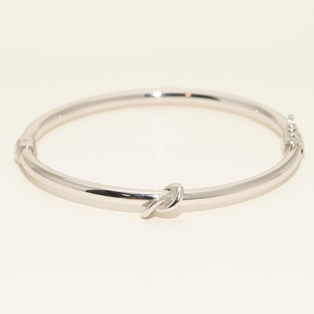 Knot Bangle Bracelet in Sterling Silver