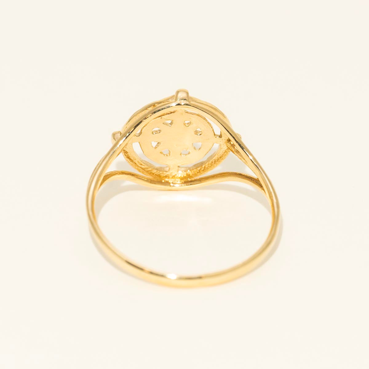 Compass Ring in 14kt Yellow Gold