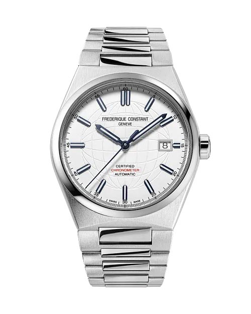 Frederique Constant Highlife Automatic Watch with Silver Tone Dial and Stainless Steel Bracelet (41mm and automatic movement)