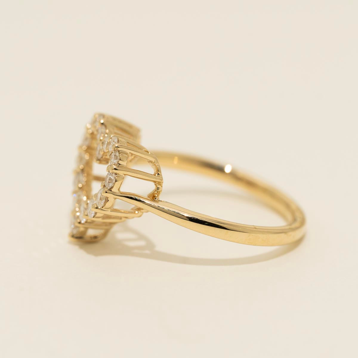 Diamond Heart Ring in 14kt Yellow Gold (1/2ct tw)