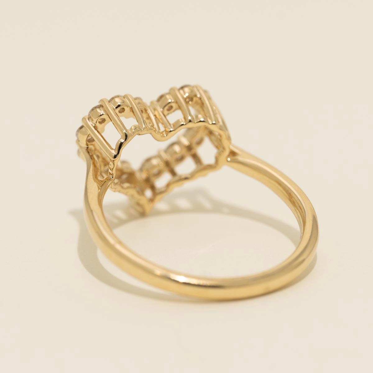 Diamond Heart Ring in 14kt Yellow Gold (1/2ct tw)