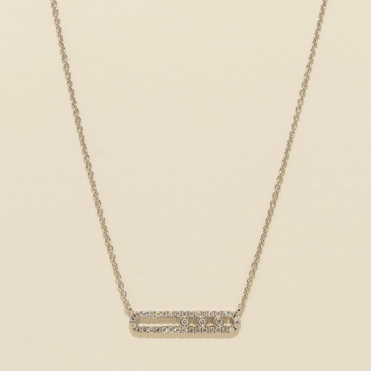 Diamond Fashion Necklace in 14kt White Gold (1/4ct tw)