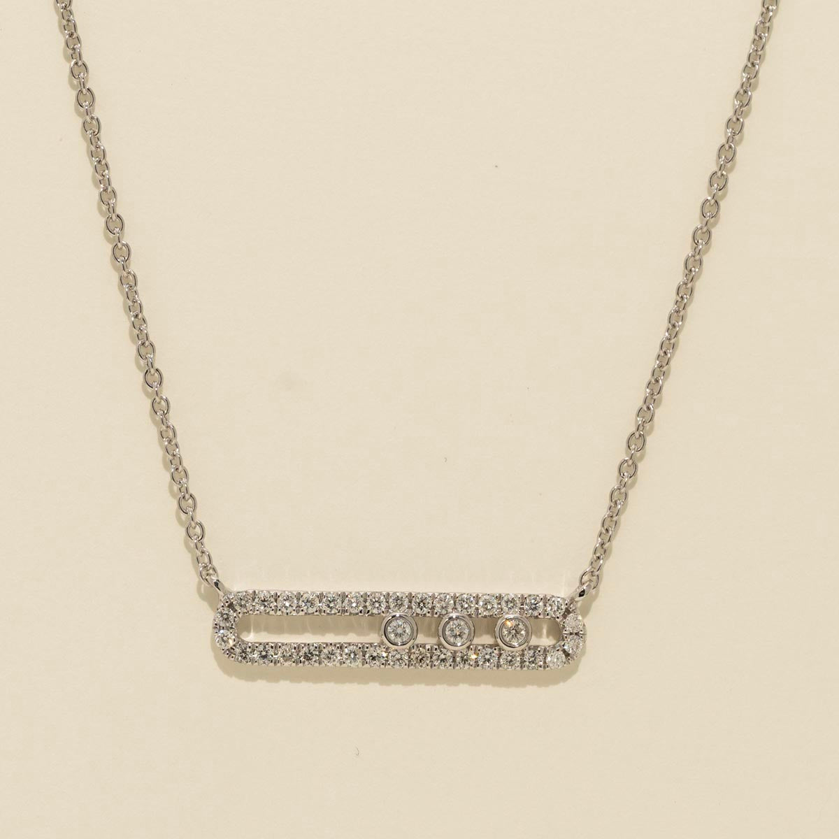 Diamond Fashion Necklace in 14kt White Gold (1/4ct tw)