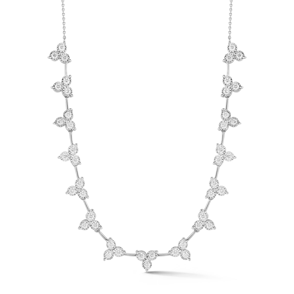 Dana Rebecca Designs Diamond Ava Bea Interval Trio Tennis Necklace in 14kt White Gold (3/4ct tw)