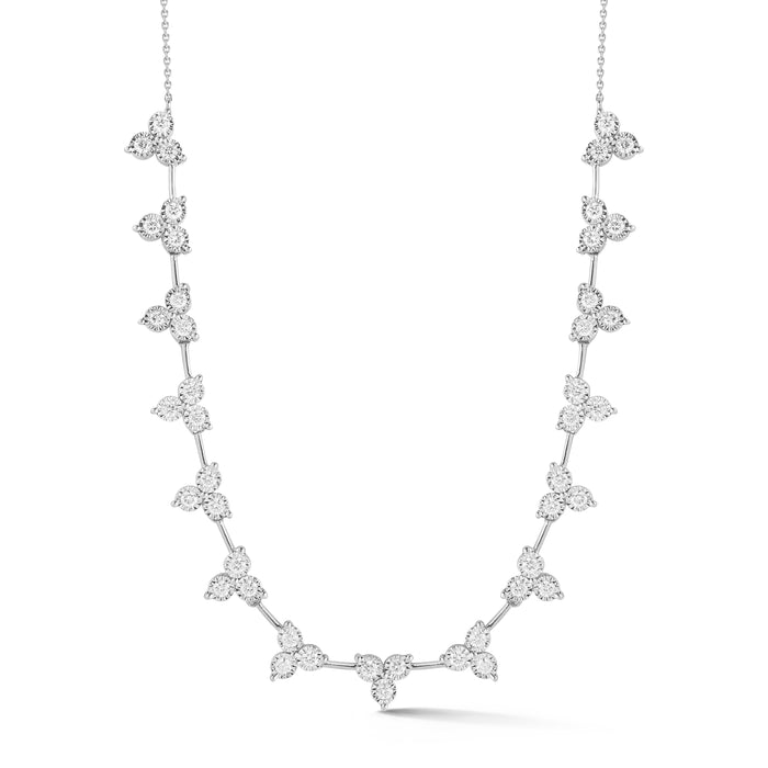 Dana Rebecca Designs Diamond Ava Bea Interval Trio Tennis Necklace in 14kt White Gold (3/4ct tw)