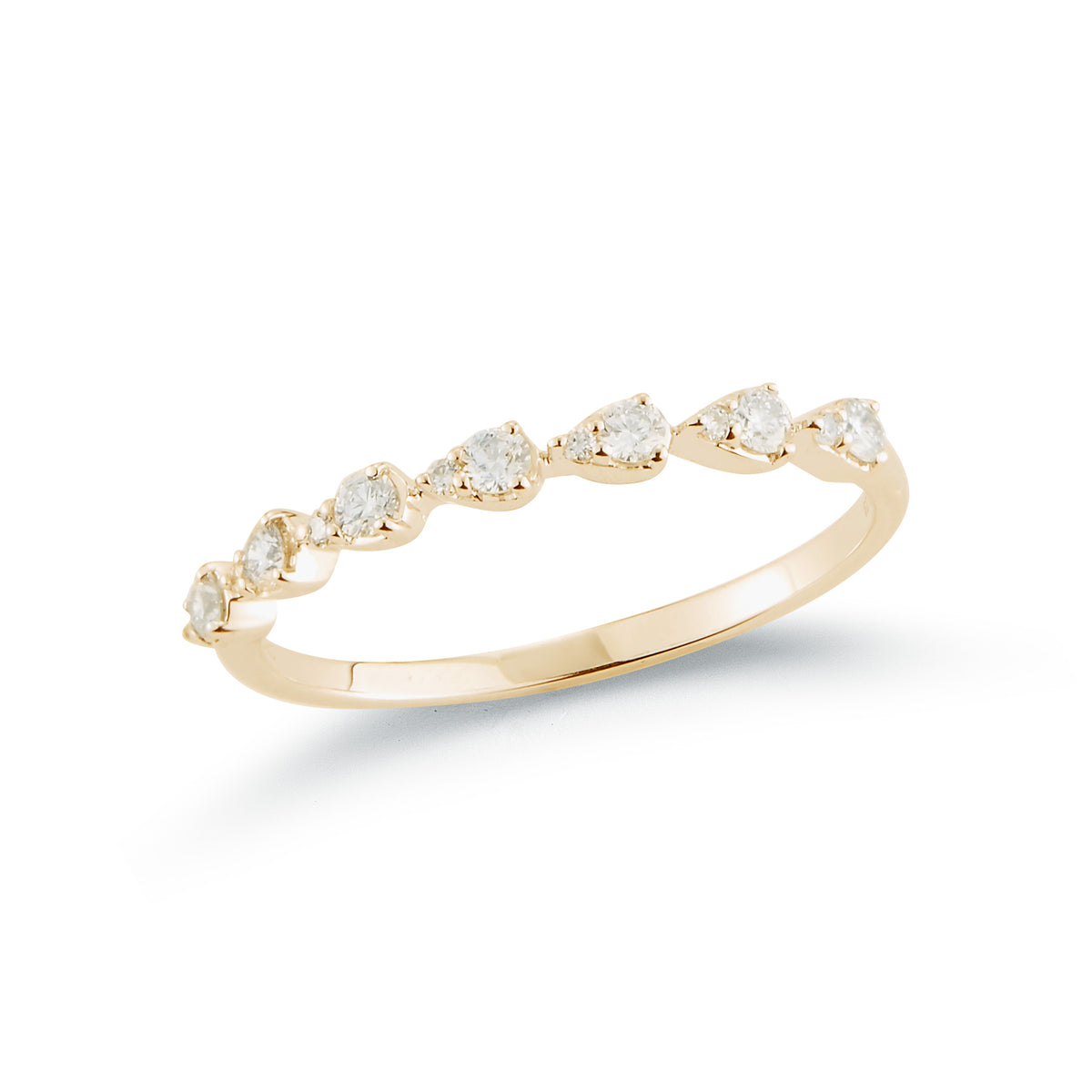Dana Rebecca Designs Diamond Sophie Ryan Teardrop Ring in 14kt Yellow Gold (1/4ct tw)
